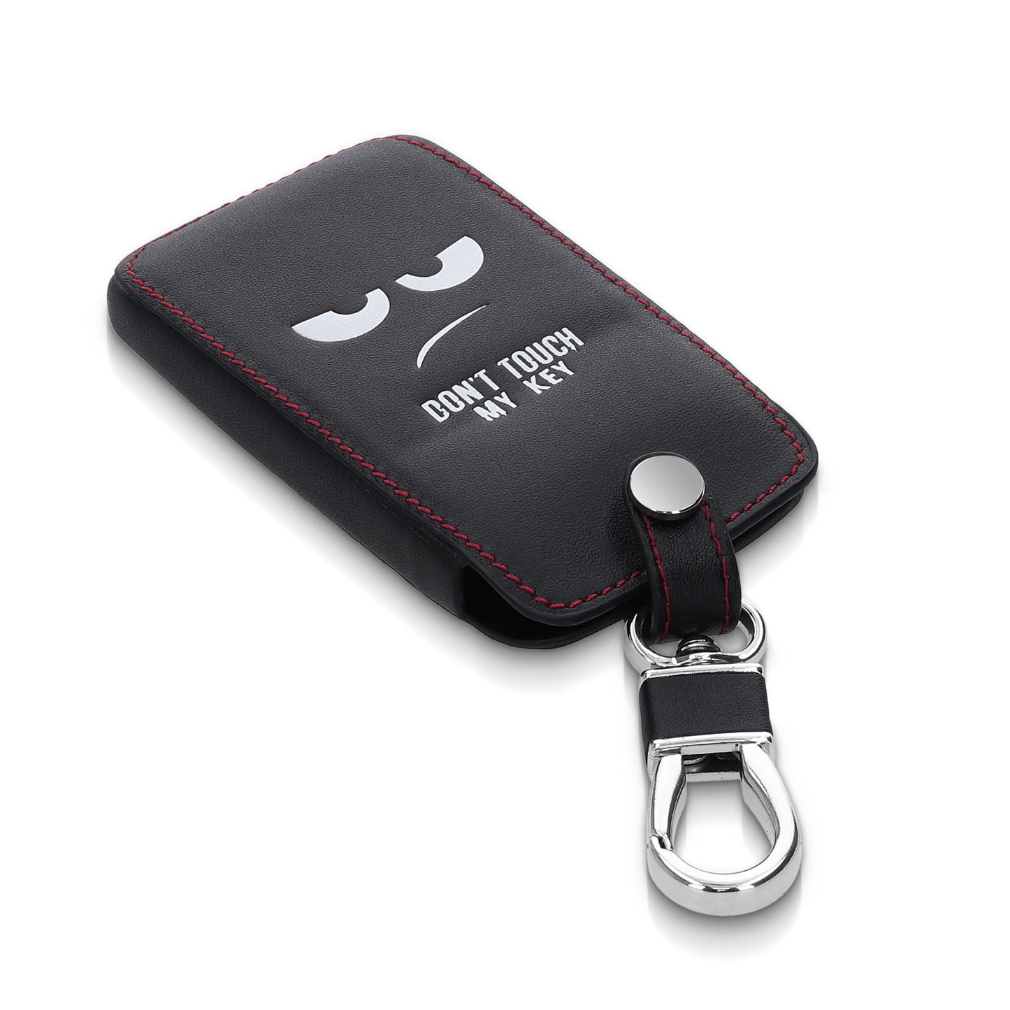 kwmobile Car Key Cover Compatible with Renault 4-Button Smartkey (Keyless Go Only) Faux Leather Protective Case Key Fob Cover