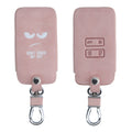 kwmobile Car Key Cover Compatible with Renault 4-Button Smartkey (Keyless Go Only) Faux Leather Protective Case Key Fob Cover