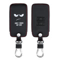 kwmobile Car Key Cover Compatible with Renault 4-Button Smartkey (Keyless Go Only) Faux Leather Protective Case Key Fob Cover