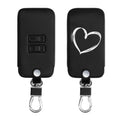 kwmobile Car Key Cover Compatible with Renault 4-Button Smartkey (Keyless Go Only) Faux Leather Protective Case Key Fob Cover