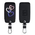kwmobile Car Key Cover Compatible with Renault 4-Button Smartkey (Keyless Go Only) Faux Leather Protective Case Key Fob Cover