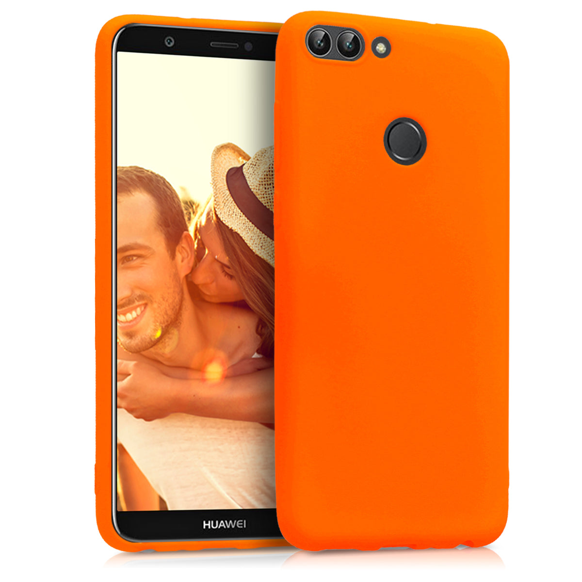 kwmobile Phone Case for Huawei Enjoy 7S / P Smart (2017) Case - Wireless Charging - Protective Cover