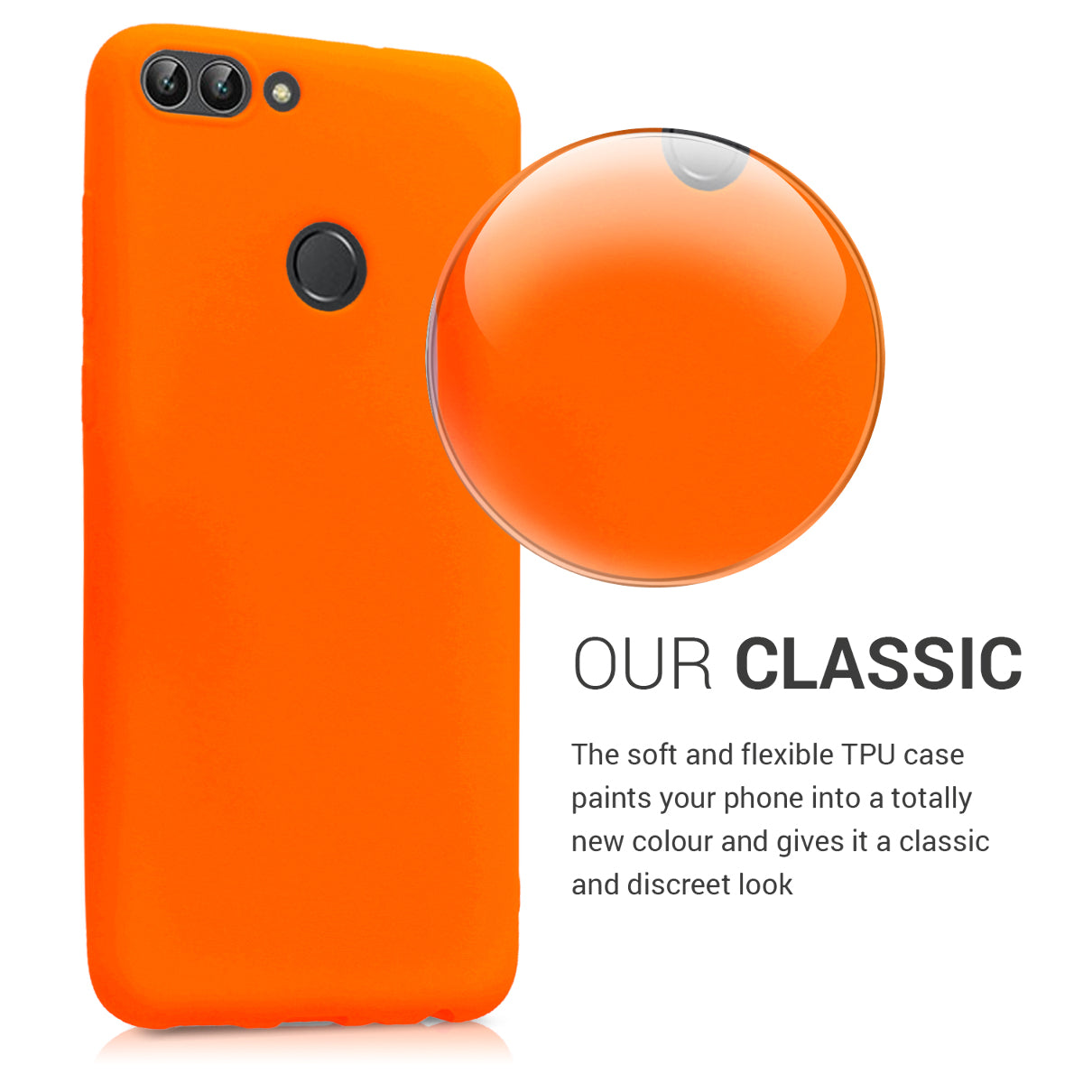 kwmobile Phone Case for Huawei Enjoy 7S / P Smart (2017) Case - Wireless Charging - Protective Cover