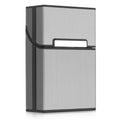 kwmobile Cigarette Case Cigarette Box Cover for Cigarettes with Magnetic Closure Aluminum Coating