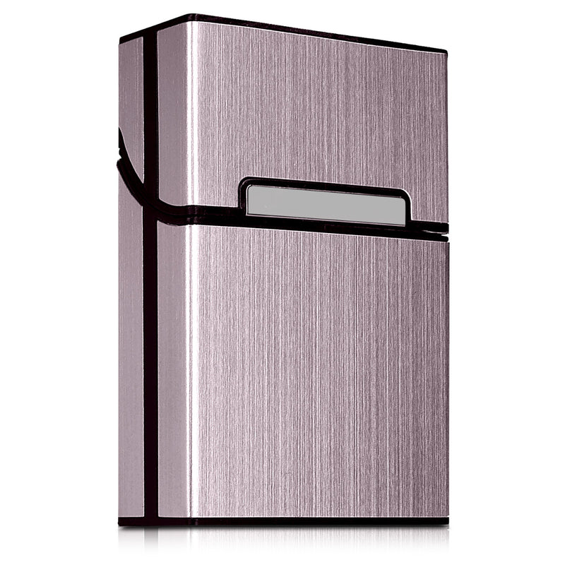 kwmobile Cigarette Case Cigarette Box Cover for Cigarettes with Magnetic Closure Aluminum Coating