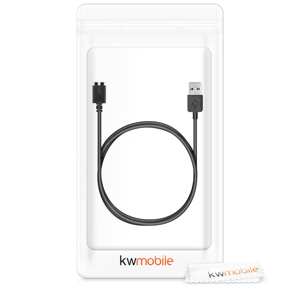 kwmobile compatible with Polar M430 USB Charging Cable Charger for Smart Watch Fitness Tracker Replacement Cable