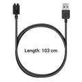kwmobile compatible with Polar M430 USB Charging Cable Charger for Smart Watch Fitness Tracker Replacement Cable