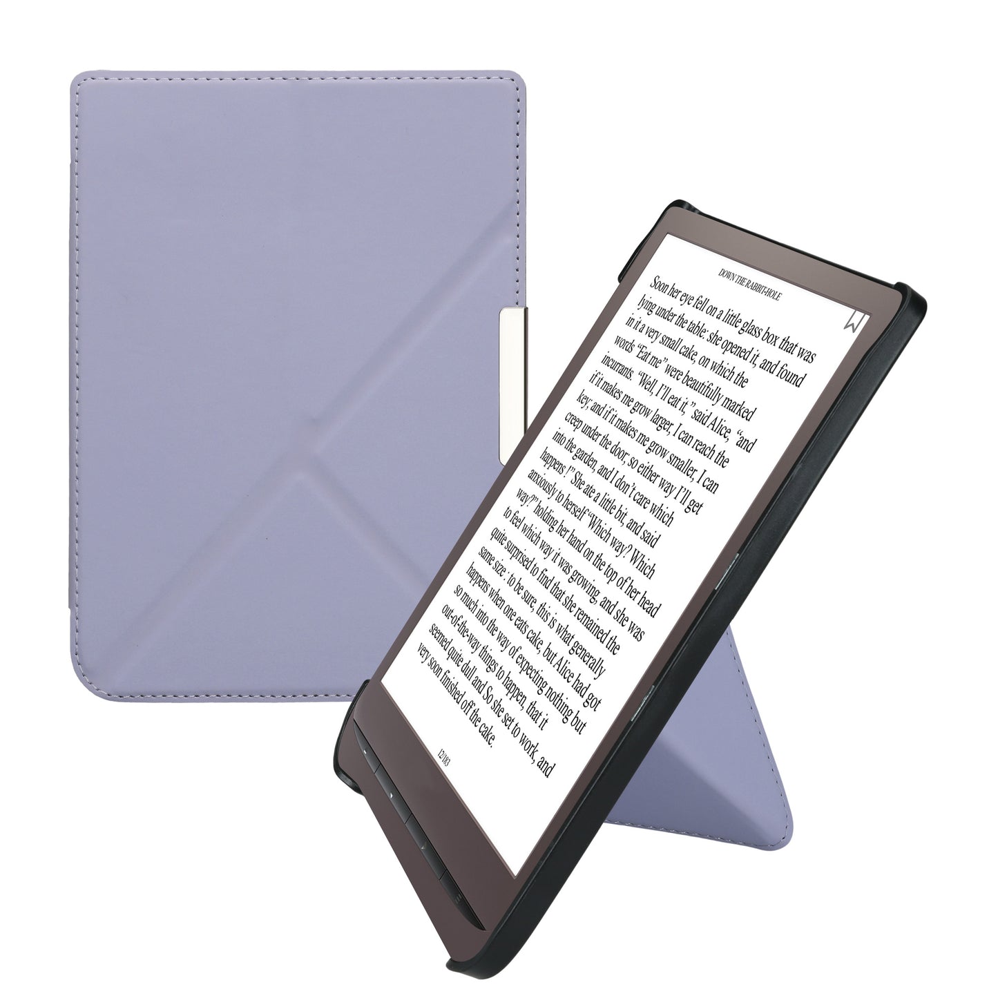 kwmobile Case for Pocketbook InkPad 3 / 3 Pro / Color / Vivlio InkPad 3 - Faux Leather Cover - eReader Foldable Case with Auto Sleep Function - Cover with Stand