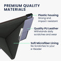 kwmobile Case for Pocketbook InkPad 3 / 3 Pro / Color / Vivlio InkPad 3 - Faux Leather Cover - eReader Foldable Case with Auto Sleep Function - Cover with Stand