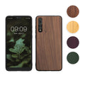 kwmobile Hülle kompatibel mit Huawei P20 Pro Hülle - Holz Case - stoßfestes Handy Cover - TPU Handyhülle in Dunkelbraun Dunkelbraun  