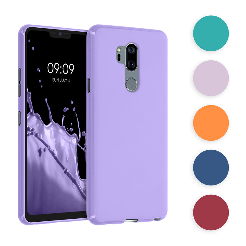 kwmobile Hülle kompatibel mit LG G7 ThinQ / Fit / One Hülle - weiches TPU Silikon Case - Cover geeignet für kabelloses Laden - Petrol matt Petrol matt  