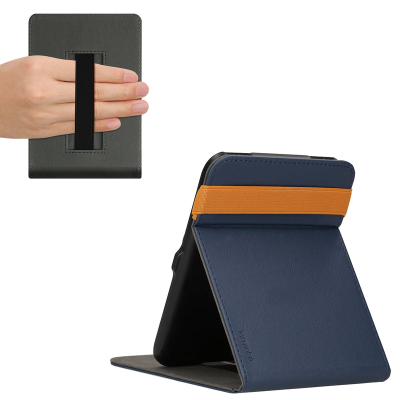 kwmobile Protective Case Compatible with Tolino Shine 2 HD - e-Reader Cover with Loop Stand