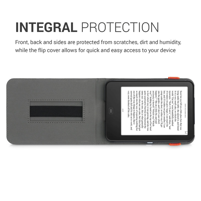 kwmobile Protective Case Compatible with Tolino Shine 2 HD - e-Reader Cover with Loop Stand