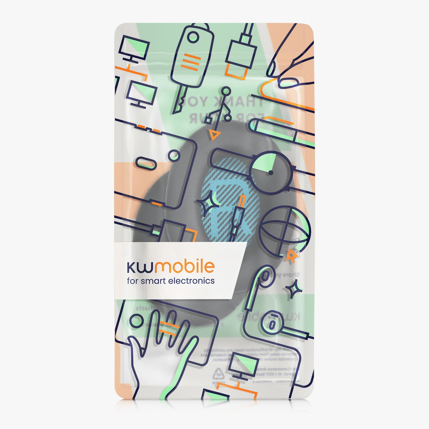 kwmobile Ear Pads for Bose Soundlink Around-Ear Wireless II Earpad Replacement Ear Pads Headphone Replacement Parts Headphone Replacement Cushions Over Ear Headphones