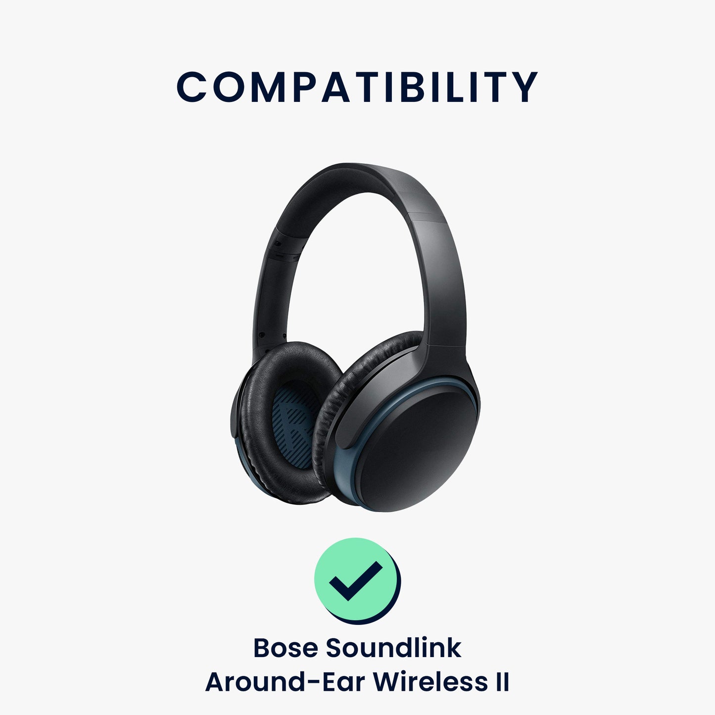 kwmobile Ear Pads for Bose Soundlink Around-Ear Wireless II Earpad Replacement Ear Pads Headphone Replacement Parts Headphone Replacement Cushions Over Ear Headphones