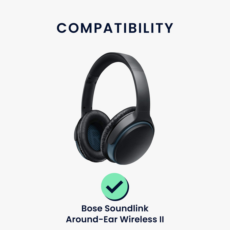 kwmobile Ear Pads for Bose Soundlink Around-Ear Wireless II Earpad Replacement Ear Pads Headphone Replacement Parts Headphone Replacement Cushions Over Ear Headphones