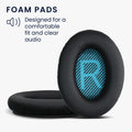 kwmobile Ear Pads for Bose Soundlink Around-Ear Wireless II Earpad Replacement Ear Pads Headphone Replacement Parts Headphone Replacement Cushions Over Ear Headphones