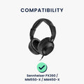 kwmobile Ear Pads for Sennheiser PX360 / MM550-X / MM450-X Ear Cushions Replacement Parts Headphone Earpads Over Ear Headphones