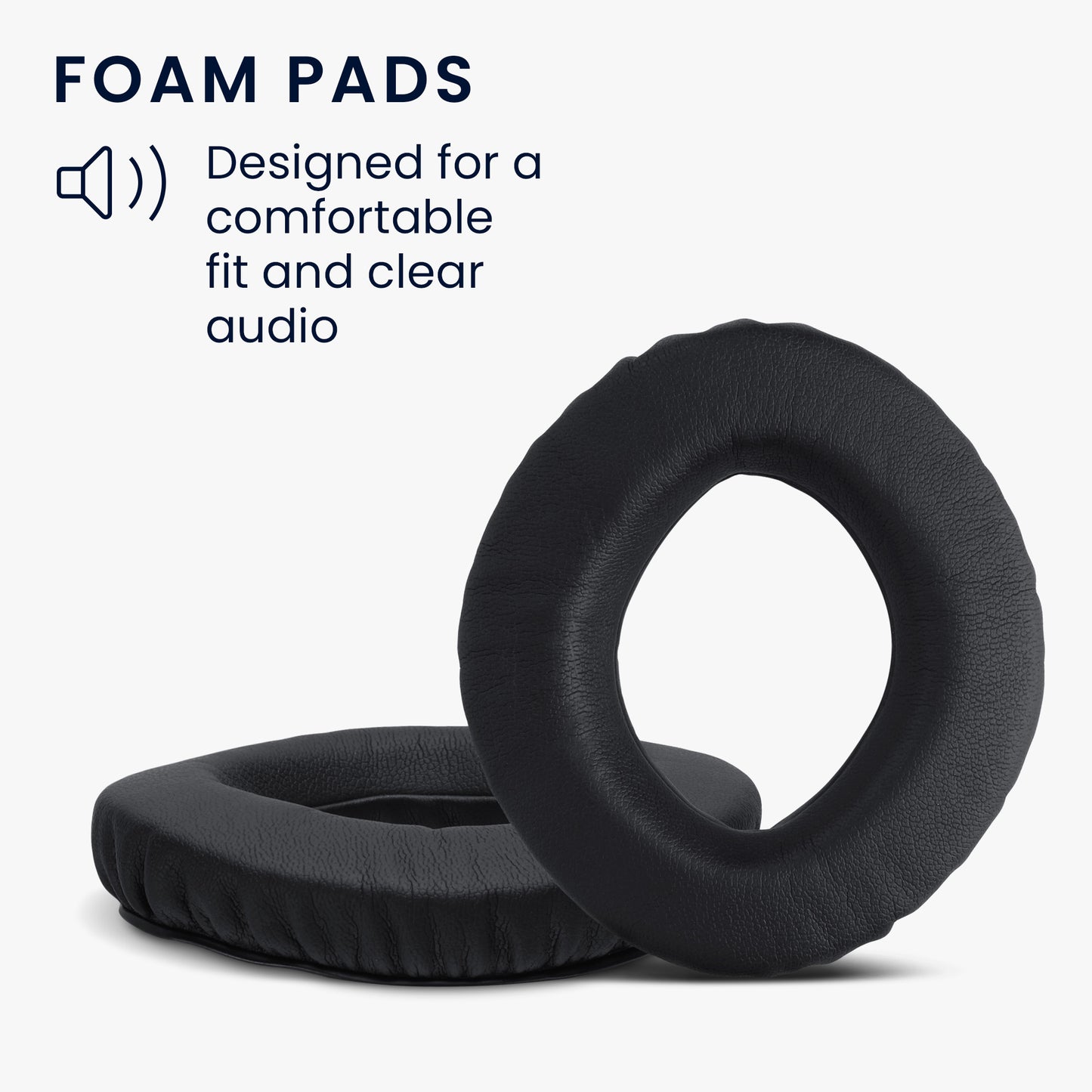 kwmobile Ear Pads for Sennheiser PX360 / MM550-X / MM450-X Ear Cushions Replacement Parts Headphone Earpads Over Ear Headphones