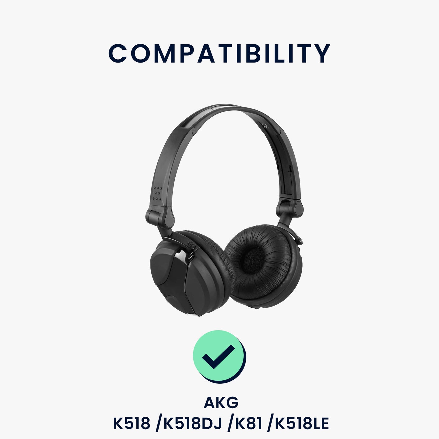 2x Ear Pads for AKG K518 /K518DJ /K81 /K518LE
