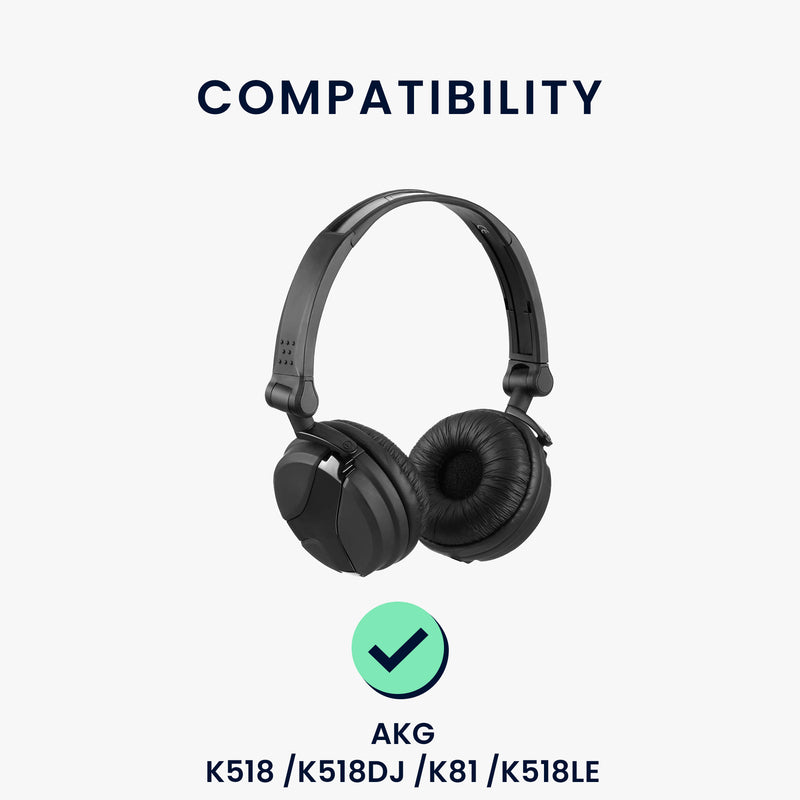 2x Ear Pads for AKG K518 /K518DJ /K81 /K518LE