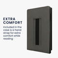 kwmobile Case Compatible with Kobo Aura H2O Edition 2 - E-Reader Cover with Hand Strap Stand