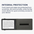kwmobile Case Compatible with Kobo Aura H2O Edition 2 - E-Reader Cover with Hand Strap Stand