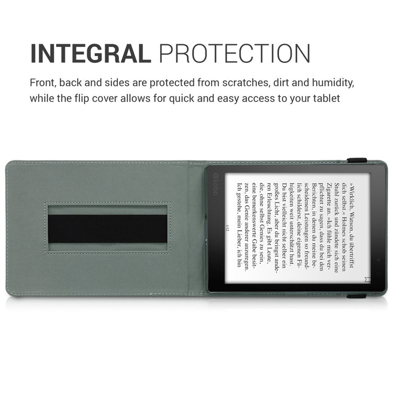 kwmobile Case Compatible with Kobo Aura ONE e-Reader with Strap Stand