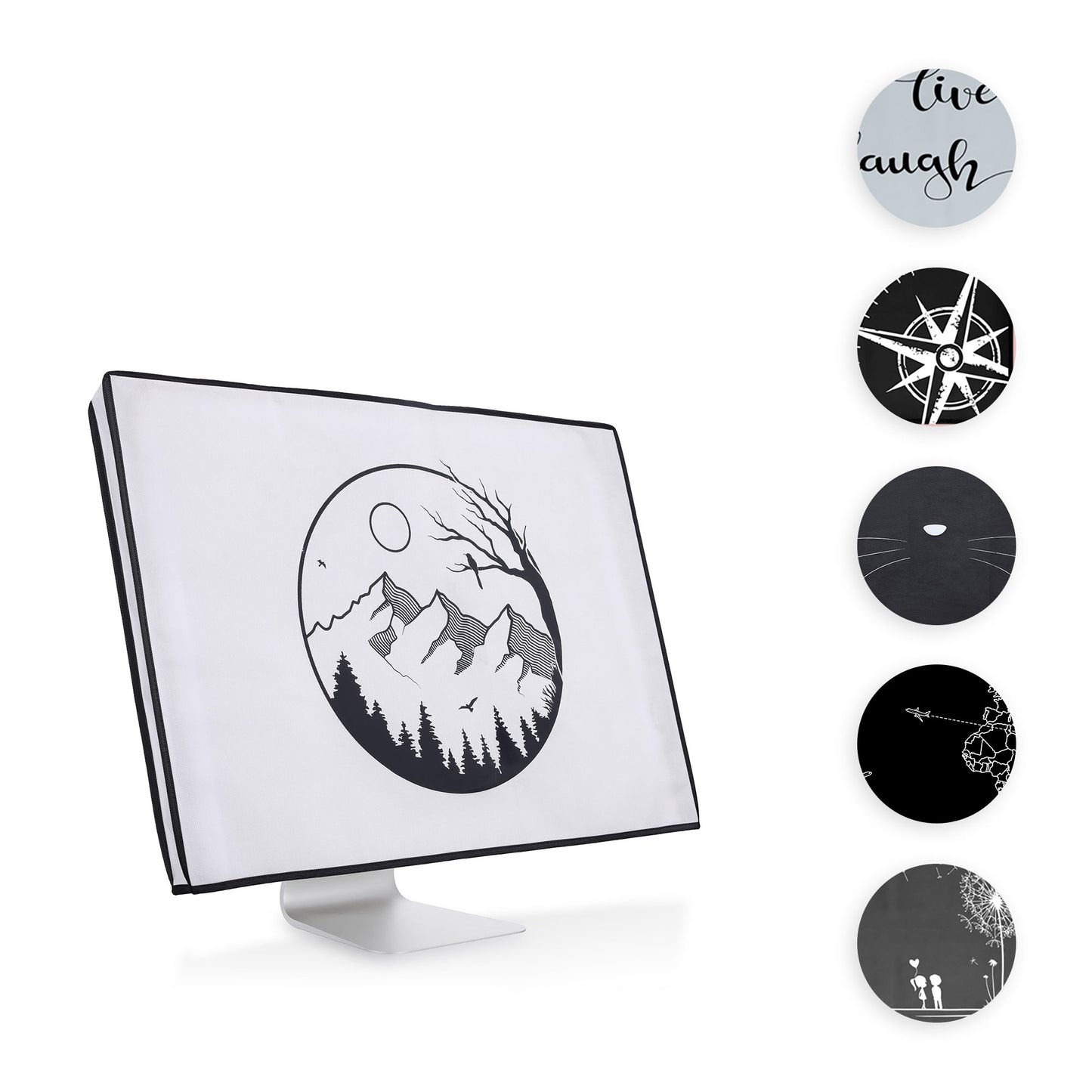 kwmobile 27-28" Monitor Hülle - PC Bildschirm Schutzhülle für 27-28" Monitor - Computer Cover Case Gelb  [dsg99]