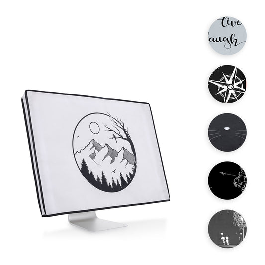 kwmobile 27-28" Monitor Hülle - PC Bildschirm Schutzhülle für 27-28" Monitor - Computer Cover Case Gelb  [dsg99]