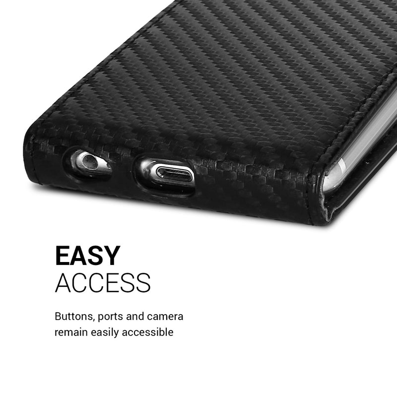 kwmobile Case Compatible with Apple iPhone SE (2022) / iPhone SE (2020) / iPhone 8 / iPhone 7 - Cell Phone Case - Flip Protective Cover