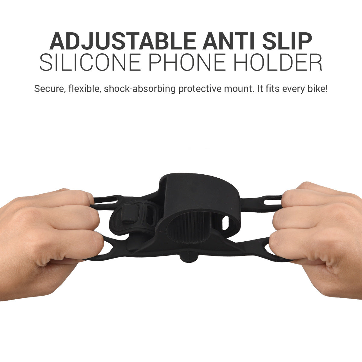 kwmobile Universal Bicycle Phone Holder Bike Mount Phone Holder for all Bicycle Handlebars