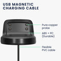 kwmobile USB Cable Charger compatible with Samsung Gear Fit2 / Gear Fit 2 Pro Charging Cable Smart Watch Replacement Cable Fitness Tracker Charging Cable