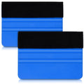 Felt-edged squeegee