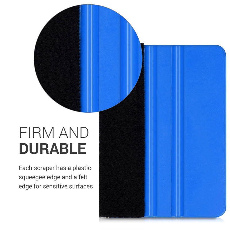 Felt-edged squeegee