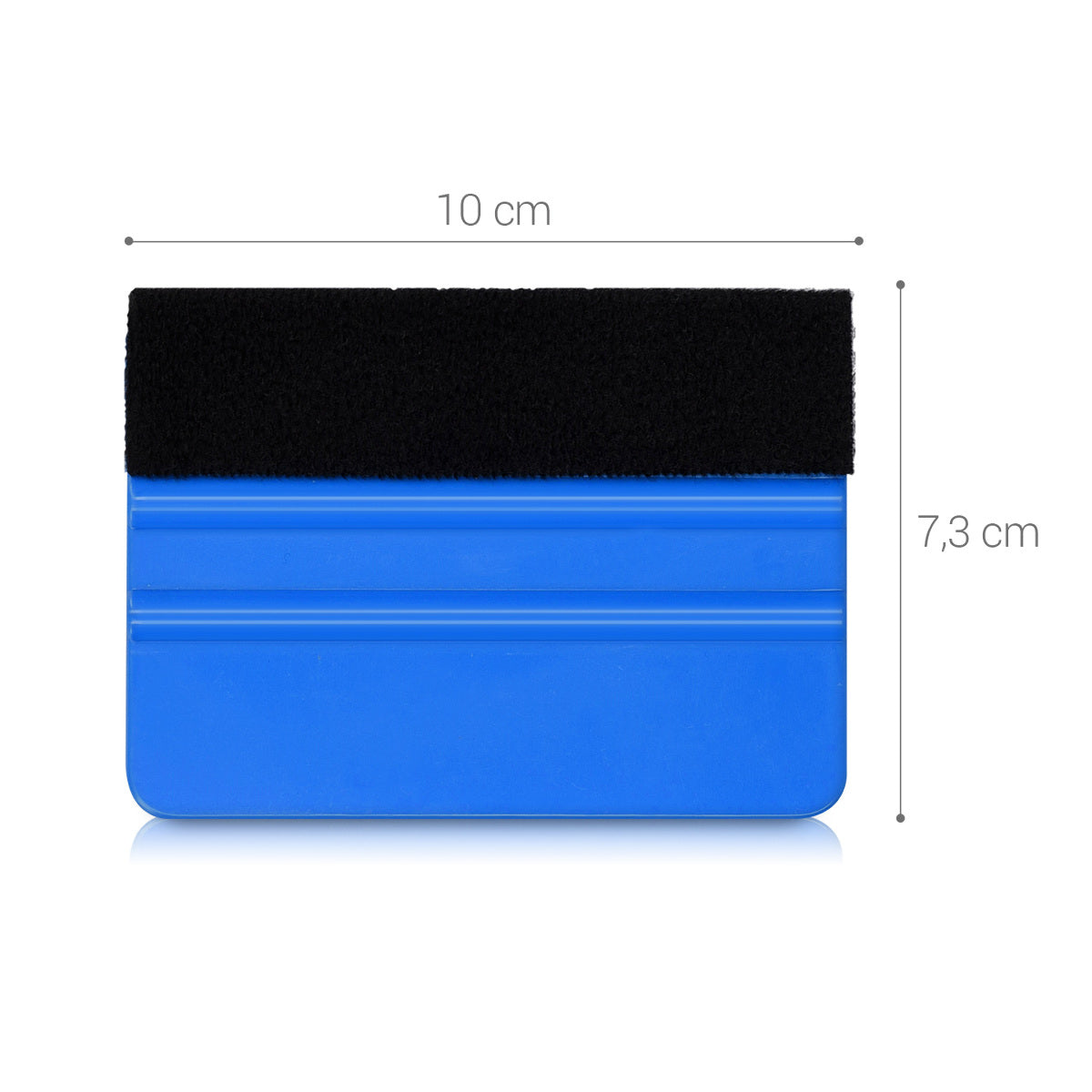 Felt-edged squeegee