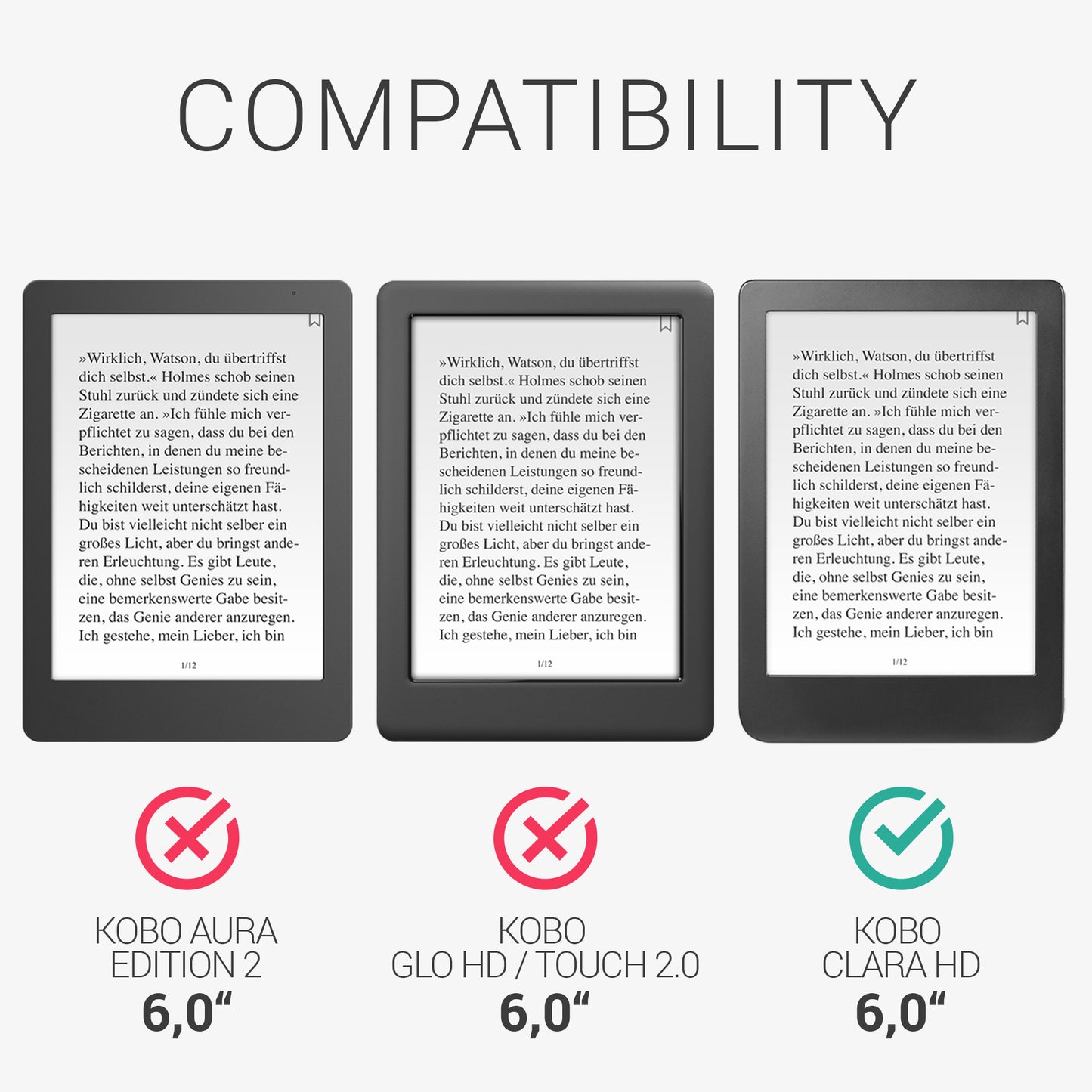 Case for Kobo Clara HD