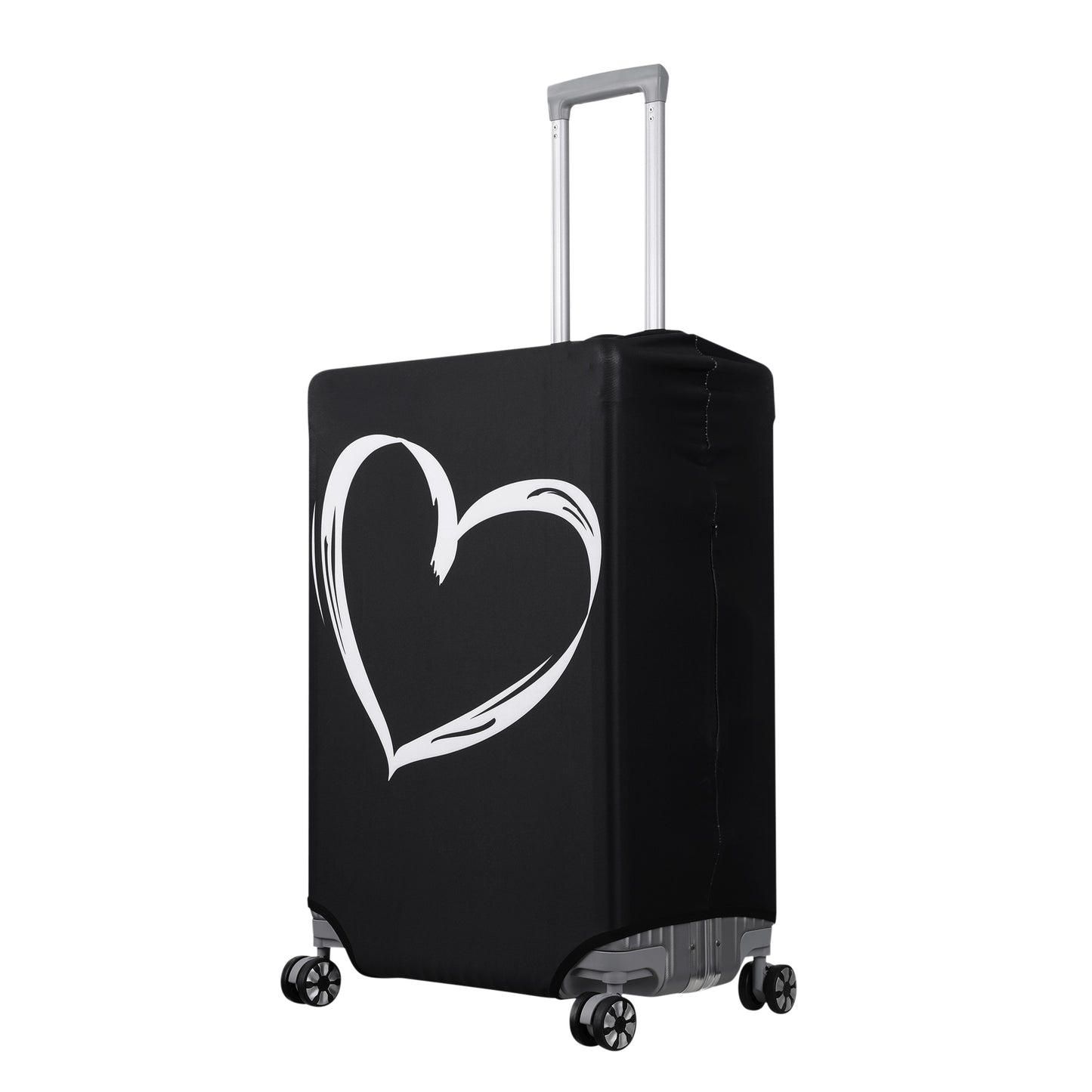 kwmobile Suitcase Cover - Elastic Suitcase Protector with Zipper - Travel Luggage Cover Case
