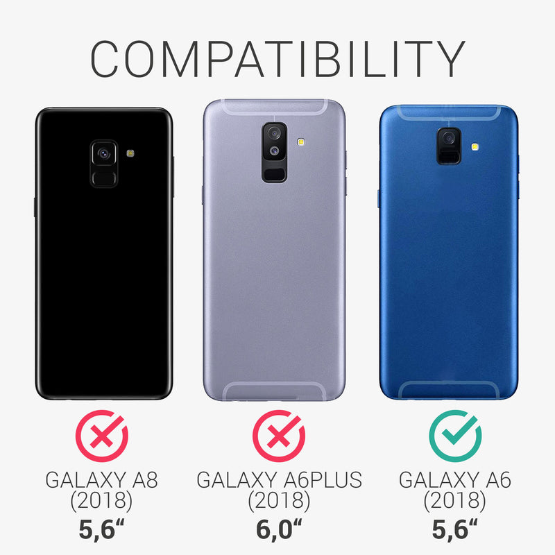 kwmobile Phone Case for Samsung Galaxy A6 (2018) - Wireless Charging - Protective Cover