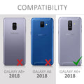 kwmobile Phone Case for Samsung Galaxy A6+/A6 Plus (2018) Case - Metallic Shimmering Silicone Case - Protective Cover