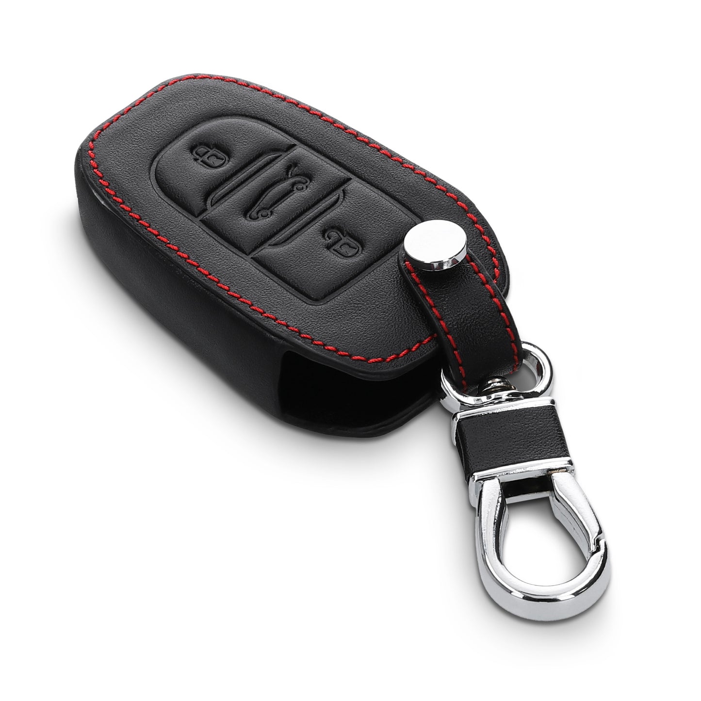 kwmobile Car Key Cover compatible with Peugeot Citroen 3-Button Smart Key (Keyless Go only)