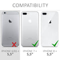 kwmobile Phone Case for Apple iPhone 7 Plus / iPhone 8 Plus Case - Wireless Charging - Protective Cover