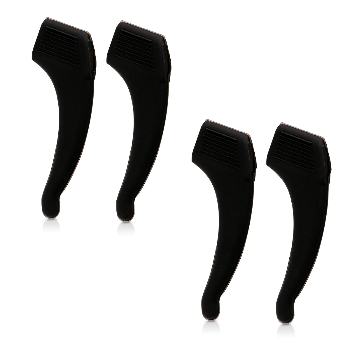kwmobile Anti-Slip Temple Tips Set - 4x L Ear Hooks for Glasses - Sport Temple Ends Ear Hooks
