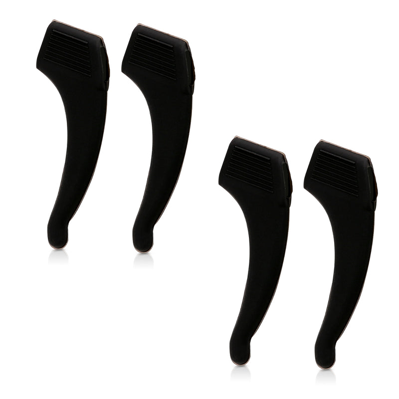 kwmobile Anti-Slip Temple Tips Set - 4x L Ear Hooks for Glasses - Sport Temple Ends Ear Hooks