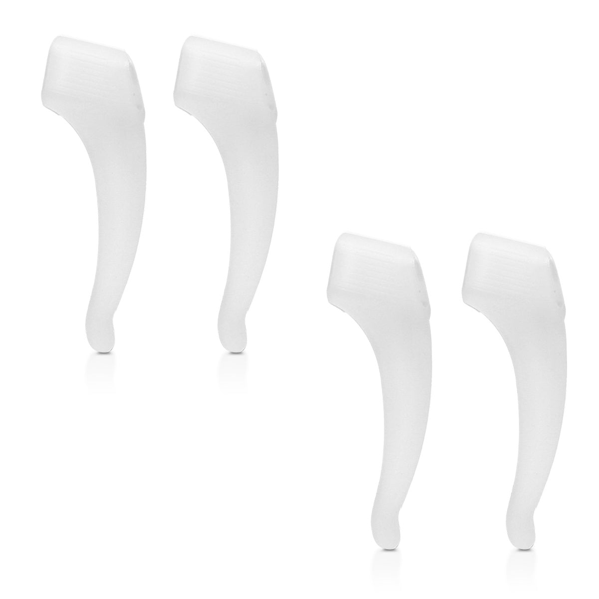 kwmobile Anti-Slip Temple Tips Set - 4x L Ear Hooks for Glasses - Sport Temple Ends Ear Hooks