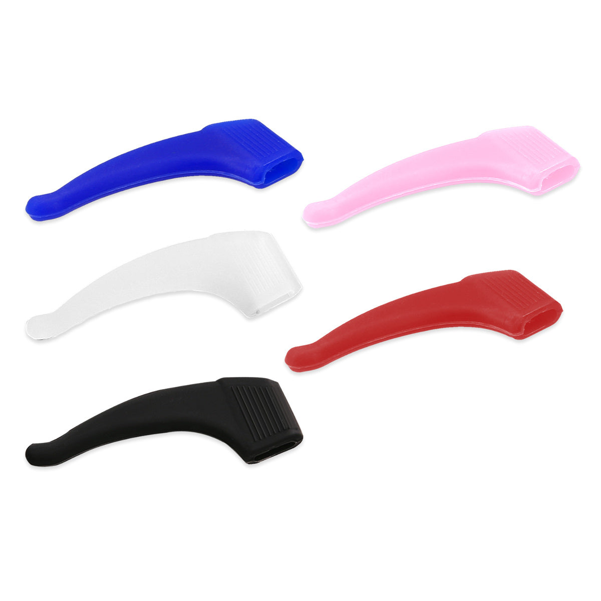 kwmobile Anti-Slip Temple Tips Set - 4x L Ear Hooks for Glasses - Sport Temple Ends Ear Hooks