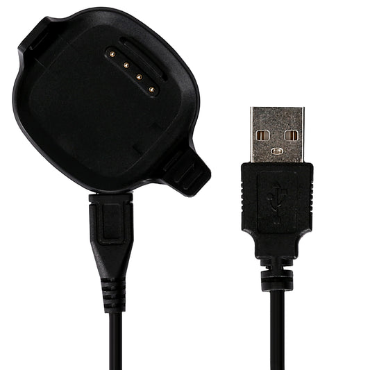 kwmobile USB Kabel Charger kompatibel mit Garmin Forerunner 10 / 15 Ladekabel - Smart Watch Ersatzkabel - Fitnesstracker Aufladekabel in Schwarz Schwarz  
