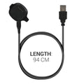 kwmobile USB Cable Charger compatible with Garmin Forerunner 10 / 15 Charging Cable Smart Watch Replacement Cable Fitness Tracker Charger Cable