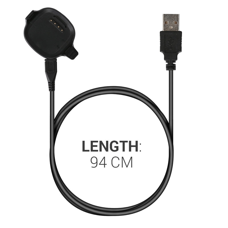 kwmobile USB Cable Charger compatible with Garmin Forerunner 10 / 15 Charging Cable Smart Watch Replacement Cable Fitness Tracker Charger Cable