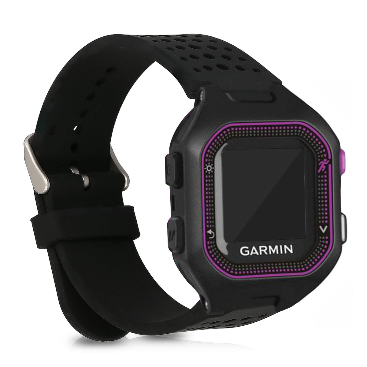 kwmobile Silicone Watch Strap for Garmin Forerunner 25 Wristband Replacement Strap for Fitness Tracker Replacement Band Smartwatch